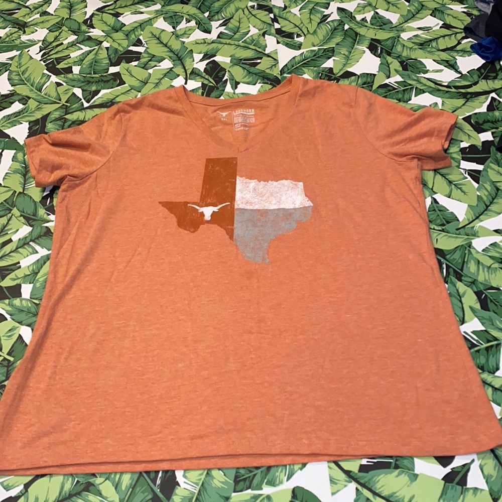 Longhorn Apparel Women’s V-Neck Shirt Size 2XL